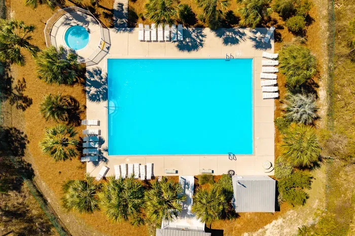 Main pool and hot tub