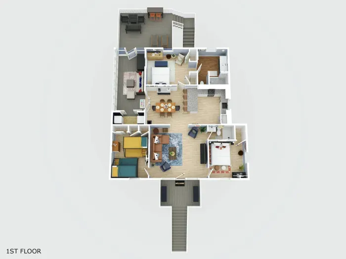 Blissful Shores Main Level Floor Plan