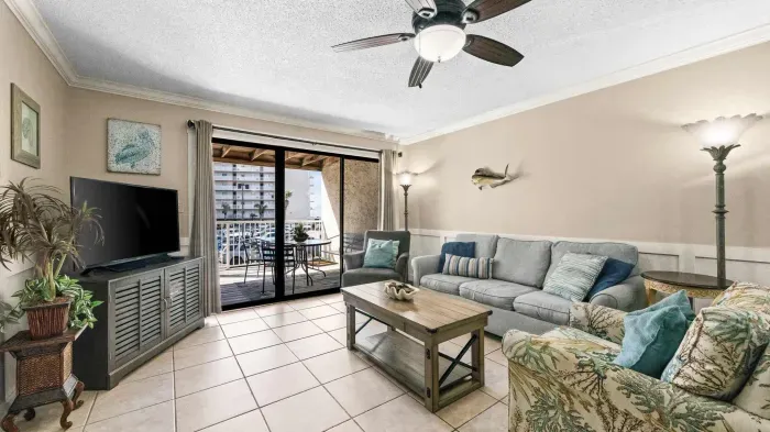 Living room with sofa sleeper