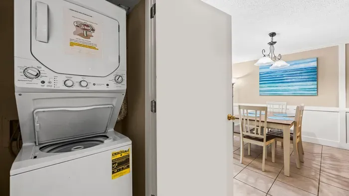 In unit washer and dryer