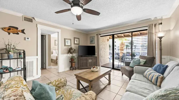 Living room with balcony access