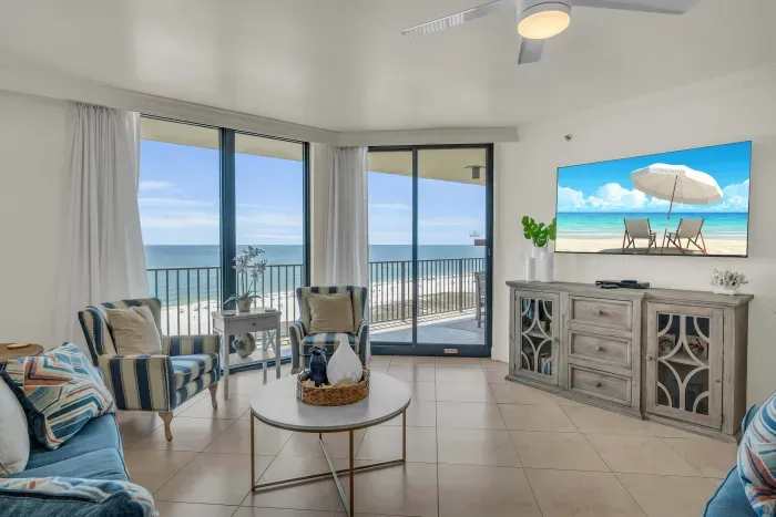 Living Room with balcony access
