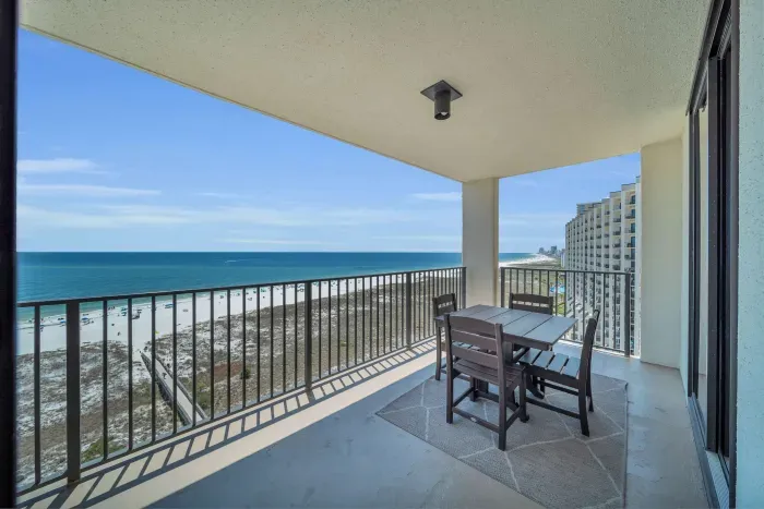Private balcony with Gulf view