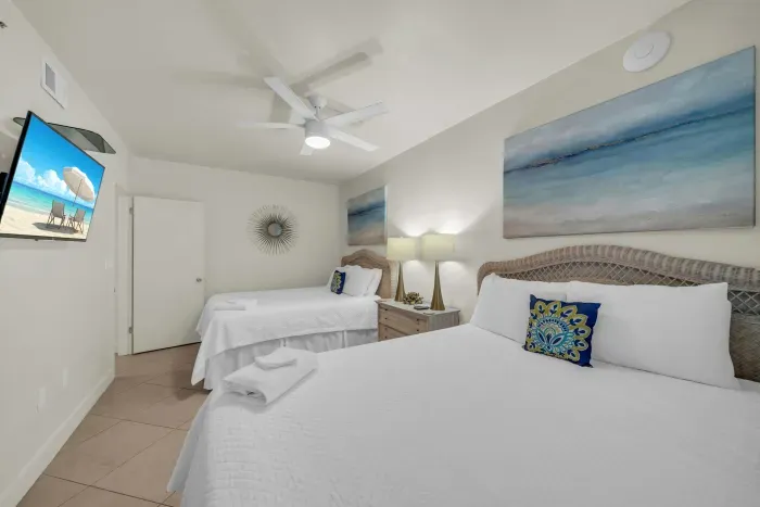 Guest bedroom with two Queen beds