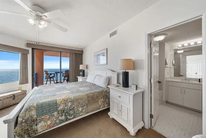 Primary bedroom with ensuite bathroom