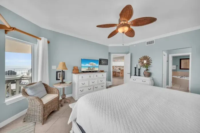 Primary Bedroom with King size bed