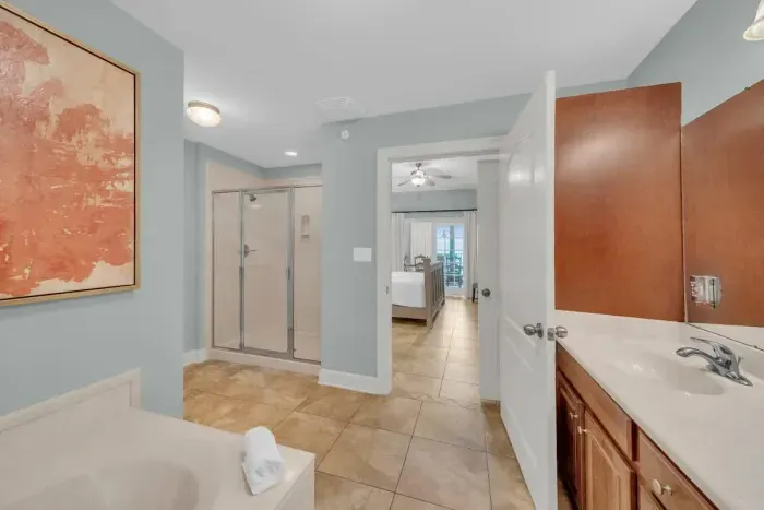 Primary bathroom walk in shower