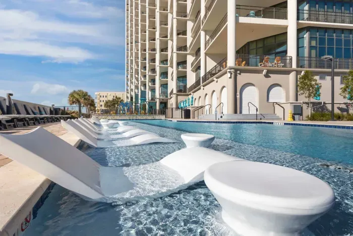 Adults only pool loungers