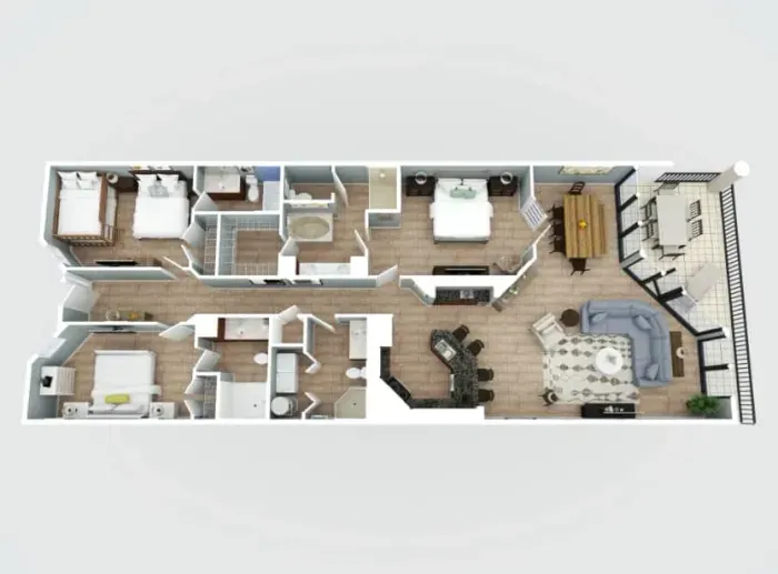 Oasis 605 Floor Plan