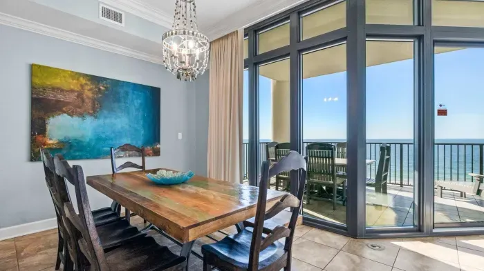 Dining room off living area