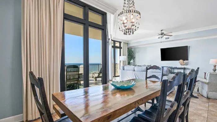 Dining room has seating for 8