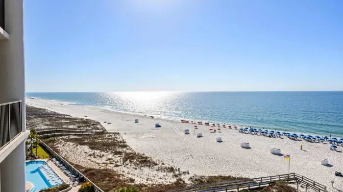 View from private balcony