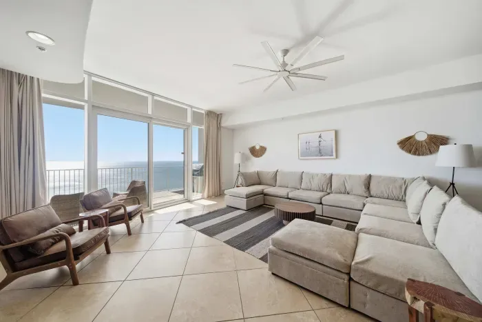 Living room with balcony access