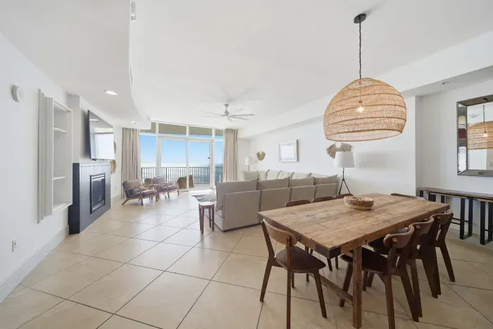 Dining and living room area