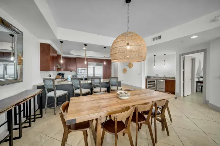 Dining room with seating for 8