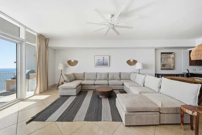 Living room with balcony access