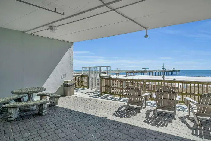 Outdoor community picnic area