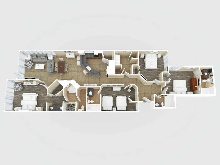 Colonnades 1503 floor plan