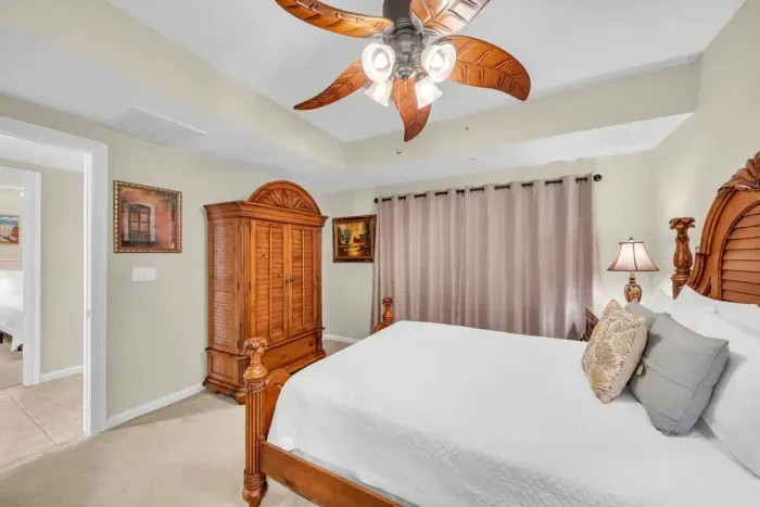 1st Guest bedroom, featuring a plush queen-size bed