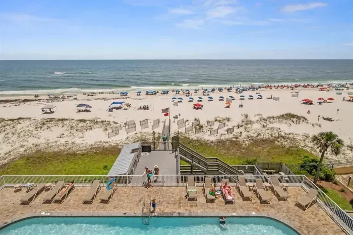 View from balcony, breathtaking views of the Gulf