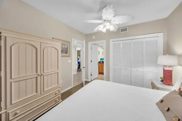 Entrance to the private bathroom attached to 2nd guest bedroom