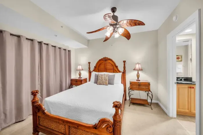 1st Guest bedroom, featuring a plush queen-size bed