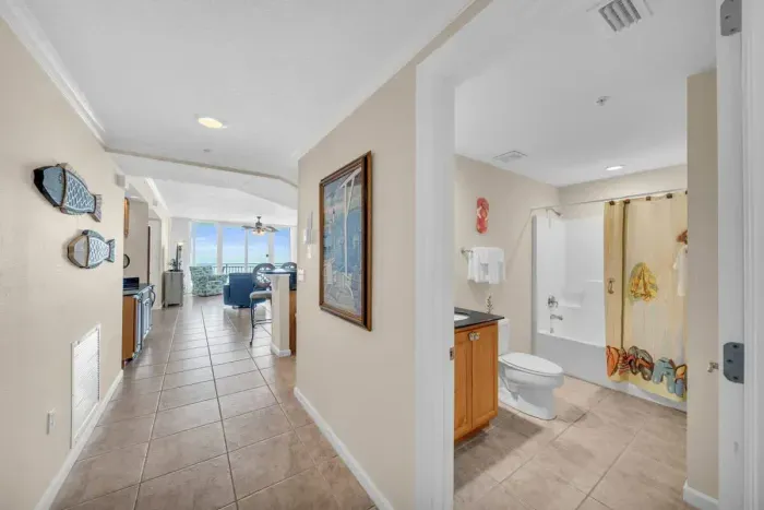 Entrance to the Guest bathroom.