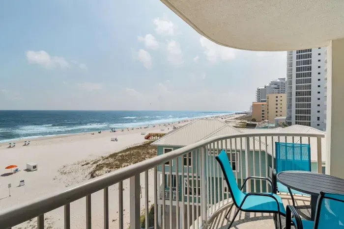 View from private balcony