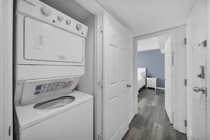 In unit washer and dryer