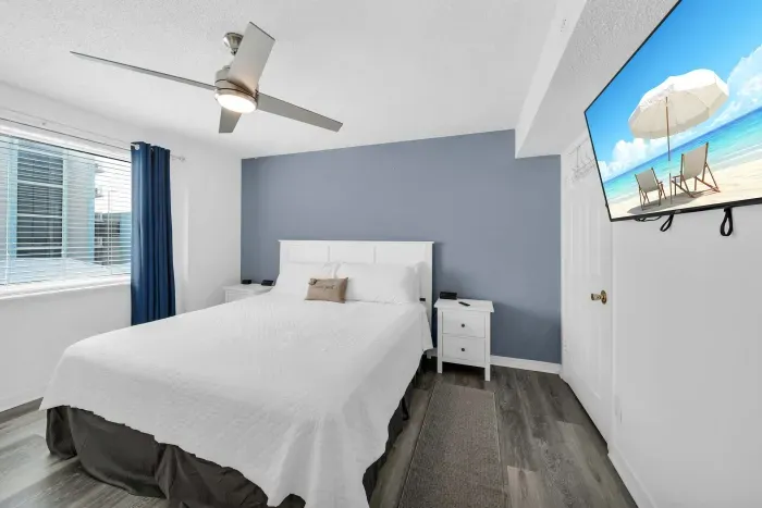 Primary bedroom with King size bed