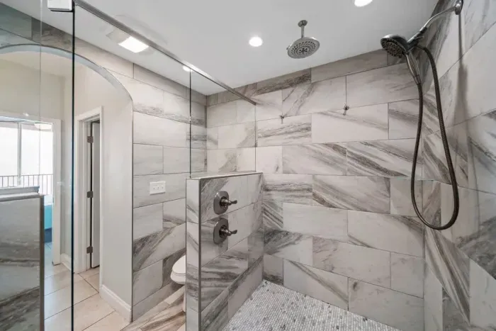 Primary bathroom shower