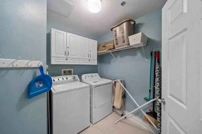 In unit washer and dryer