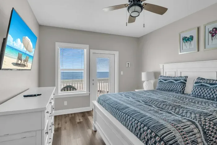 Second floor Primary king suite with balcony