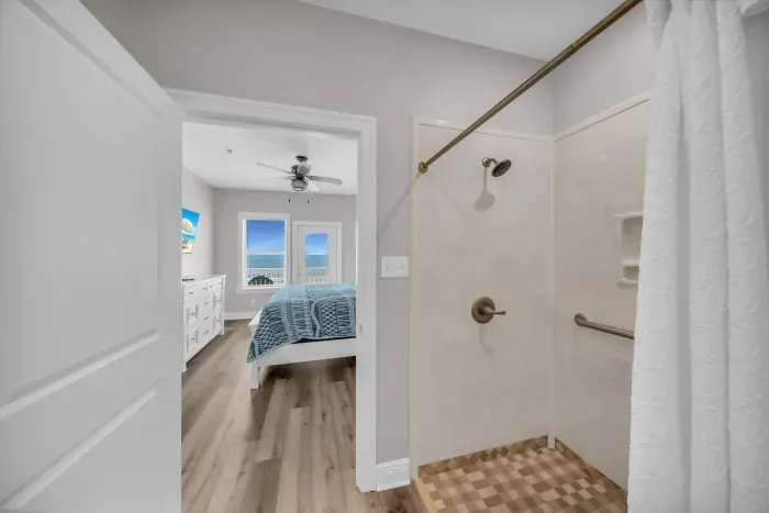 Second floor bathroom with walk in shower