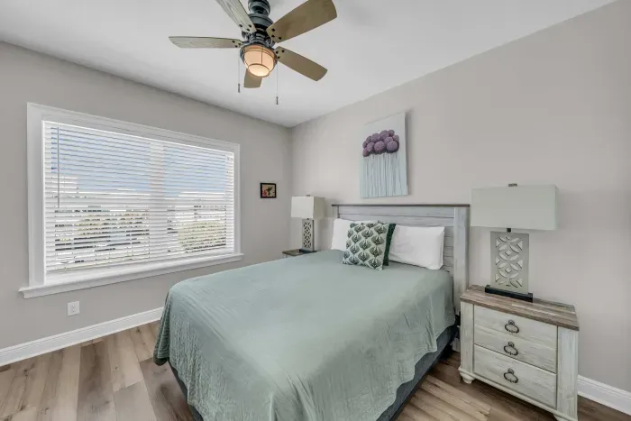 Second floor guest bedroom with Queen bed