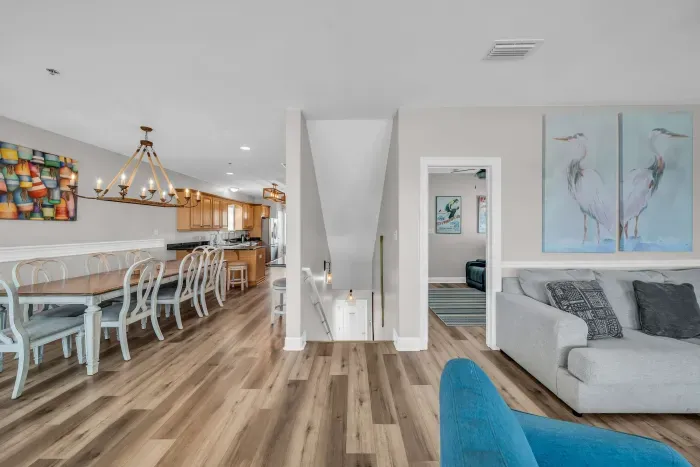 Stairs to ground level off main level