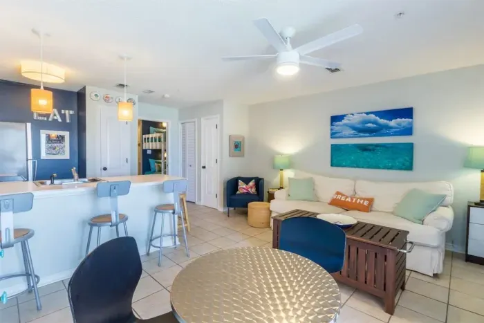 Living room with Breakfast Bar