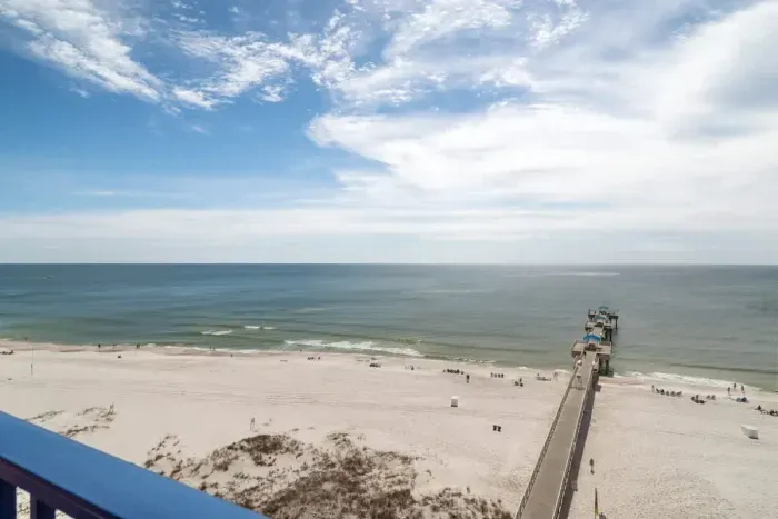 Aerial view of the Pier. View from Balcony