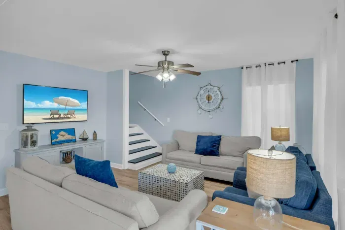 Living room with sofa sleeper