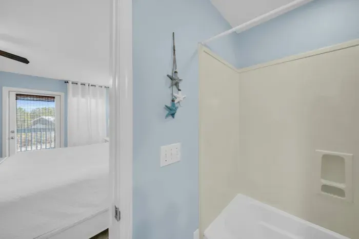 Second level primary bathroom