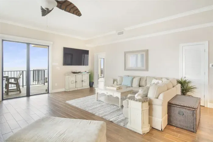 Living Room with balcony access