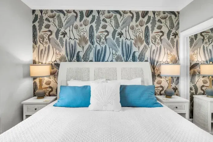 King bed in primary bedroom