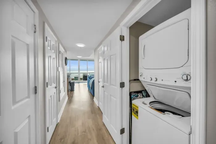 Washer and dryer in hallway