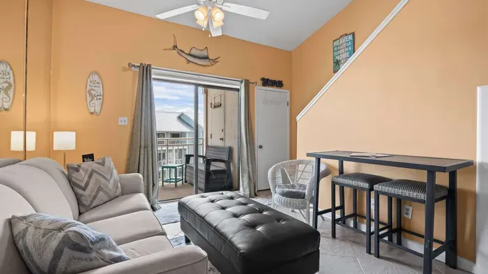 Living room with balcony access