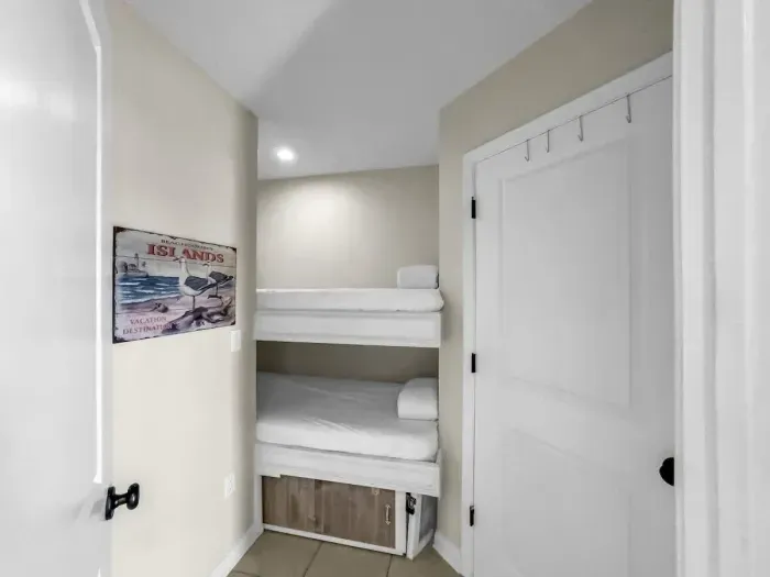 Twin over twin bunk room