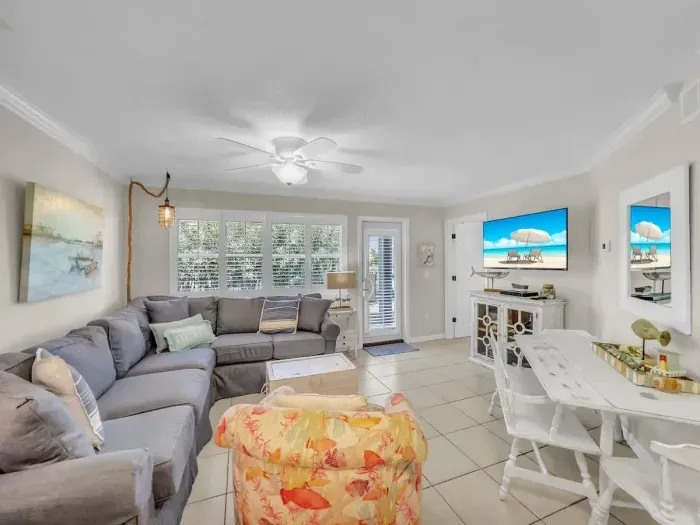 Summer Breeze Living Area with access to patio