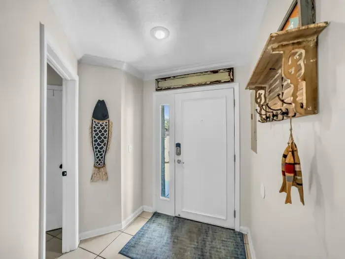 Entry way to the unit