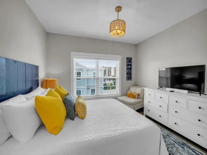 First guest bedroom features Queen size bed