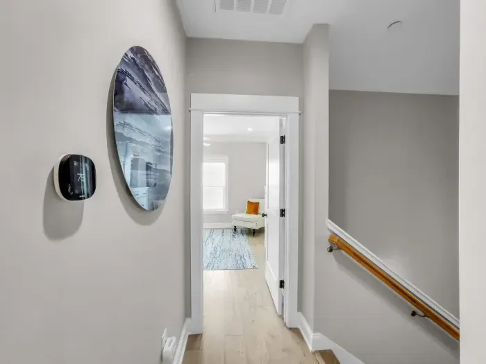 Entrance to the first guest bedroom