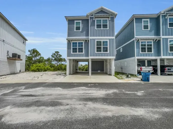 Coast Blue with parking for 4 vehicles